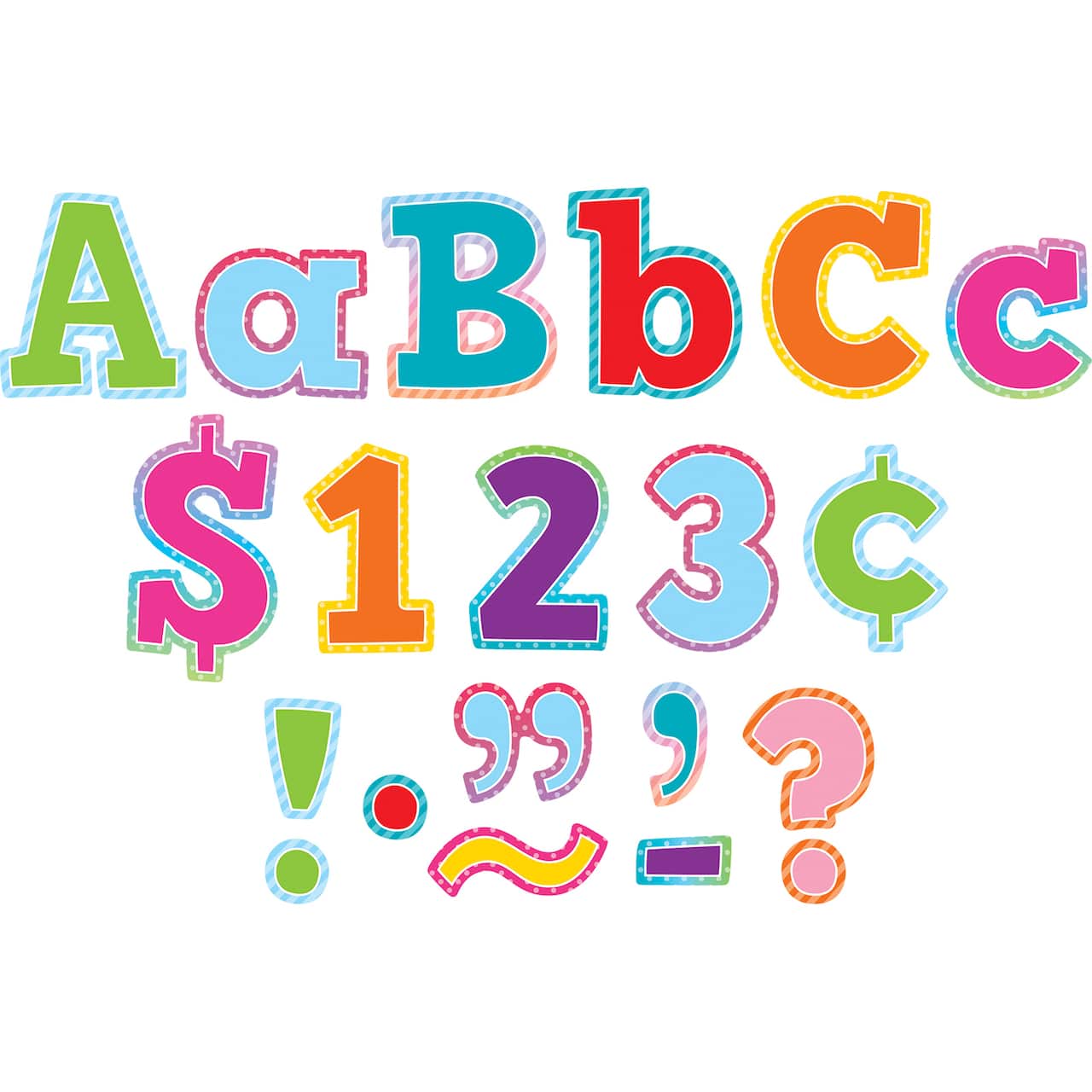 Teacher Created Resources® Colorful Vibes Bold Block Letter Set, 230ct.